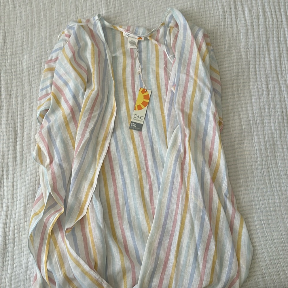 C&C California striped coverup